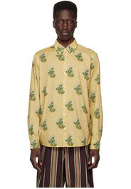 Dries Van Noten Beige Print Shirt