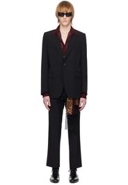 Dries Van Noten Black Twin Vent Suit