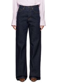 Dries Van Noten Navy Straight Jeans