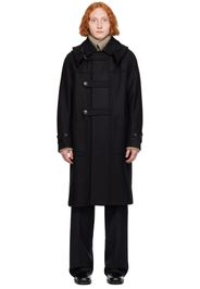 Dries Van Noten Black Wool Coat