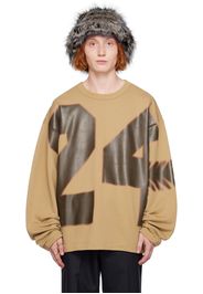 Dries Van Noten Brown Oversized Sweatshirt