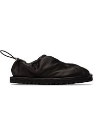 Dries Van Noten Black Drawstring Slippers