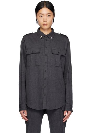 Dsquared2 Gray Uniform Shirt