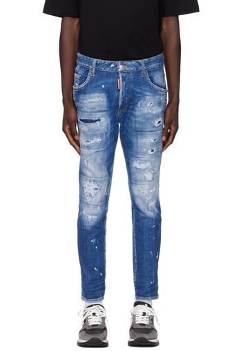 Dsquared2 Indigo Mended Skater Jeans