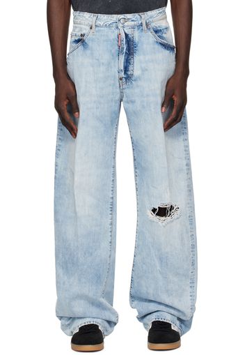 Dsquared2 Blue Distressed Jeans