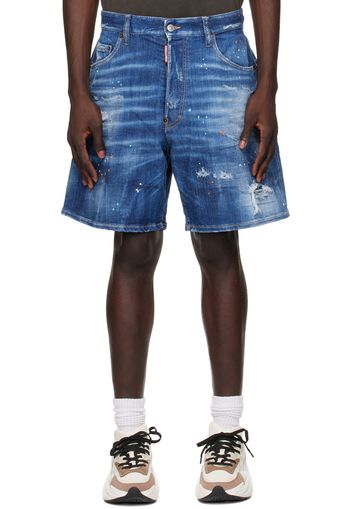 Dsquared2 Blue Boxer Denim Shorts