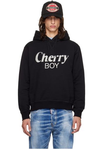 Dsquared2 Black 'Cherry Boy' Cool Fit Hoodie