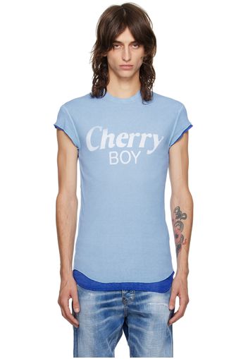 Dsquared2 Blue 'Cherry Boy' Choke Fit T-Shirt