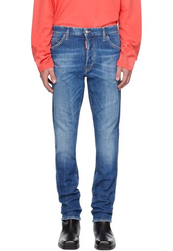 Dsquared2 Blue Medium Easy Wash Cool Guy Jeans