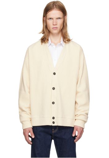 Dsquared2 Off-White Y-Neck Cardigan