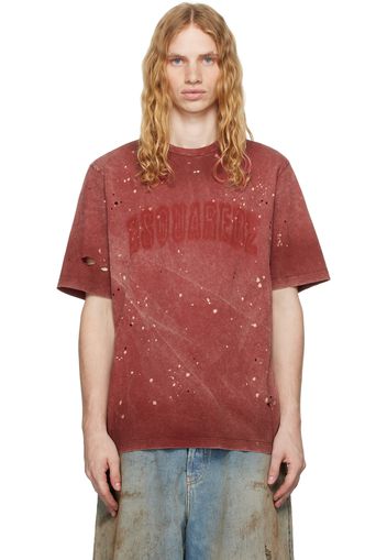 Dsquared2 Red Loose-Fit T-shirt