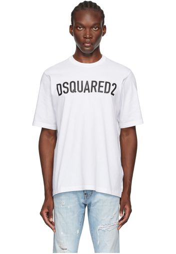 Dsquared2 White Loose Fit T-Shirt