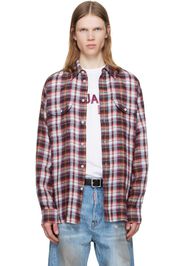 Dsquared2 Multicolor Canadian Vintage Linen Shirt