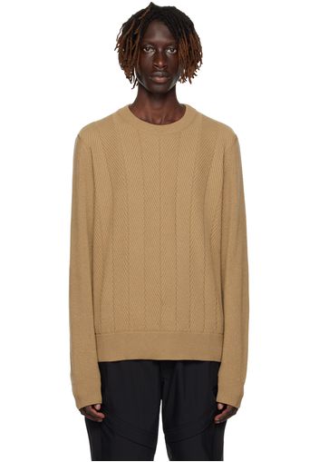 Dunhill Tan Ribbed Sweater