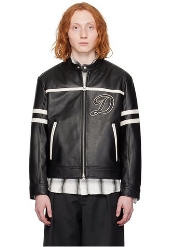 Dunst Black Racing Leather Jacket