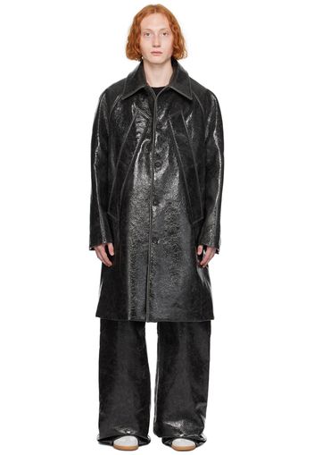 EGONlab Black Vinyle Coat