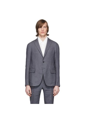 Eidos Grey Linen Blazer