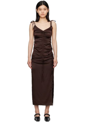 Elleme Brown Ruched Camisole