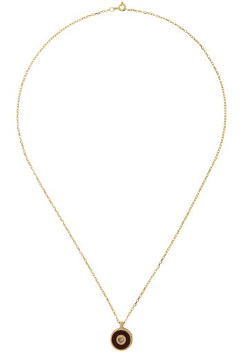 Ellie Mercer Gold Disc Pendant Necklace