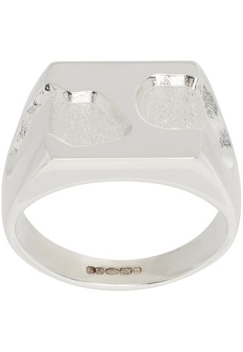Ellie Mercer Silver Two Piece Texture Ring