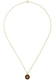 Ellie Mercer Gold Disc Pendant Necklace