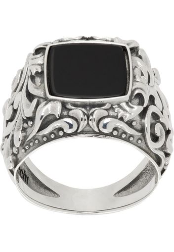 Emanuele Bicocchi Silver Arabesque Chevalier Ring