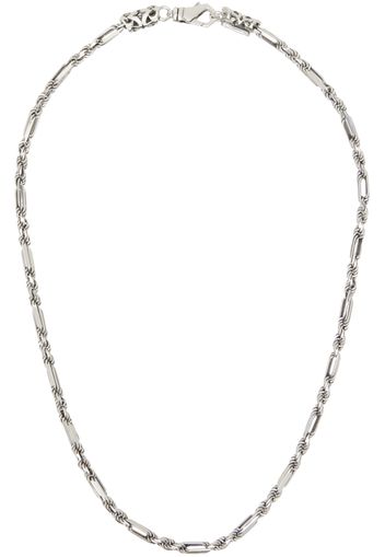 Emanuele Bicocchi Silver Figaro Rope Chain Necklace