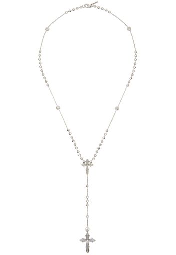 Emanuele Bicocchi Silver Gothic Rosary Necklace