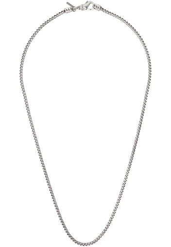 Emanuele Bicocchi Silver Box Chain Necklace