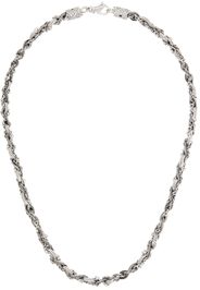 Emanuele Bicocchi Silver Small Round Braid Necklace