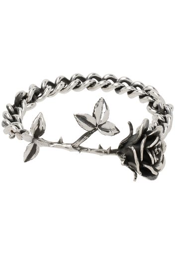 Enfants Riches Déprimés Silver Rose & Chain Bracelet