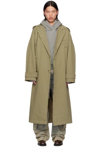 Entire Studios Khaki Double Breasted Trench Coat