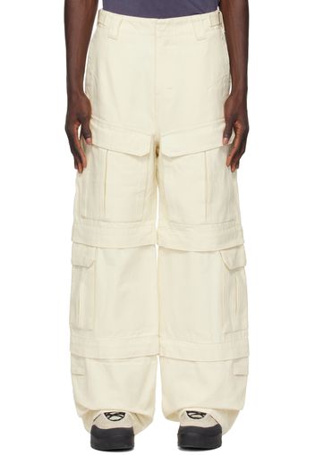 Entire Studios Beige Carvas Cargo Pants