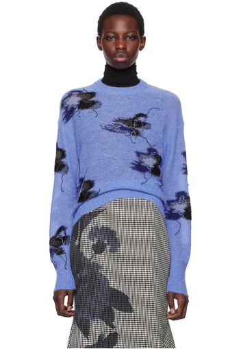 Erdem Blue Intarsia Sweater