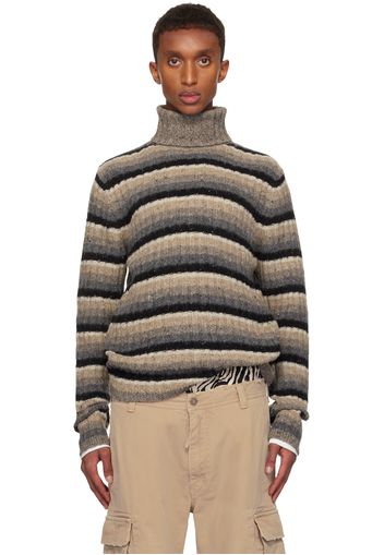 ERL Multicolor Striped Turtleneck