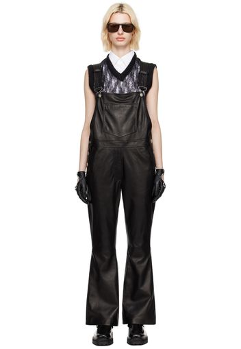 Ernest W. Baker Black Flare Overalls