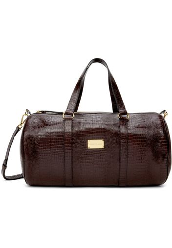 Ernest W. Baker Brown Weekend Travel Bag