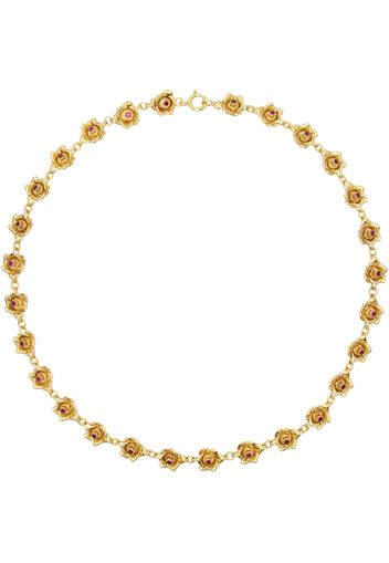 Ernest W. Baker Gold Rose Necklace