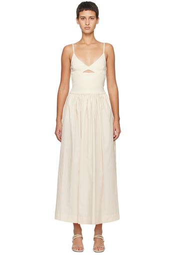 Esse Studios Off-White Tri Knit Maxi Dress