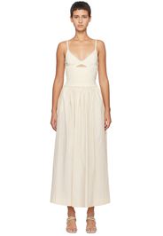 Esse Studios Off-White Tri Knit Maxi Dress