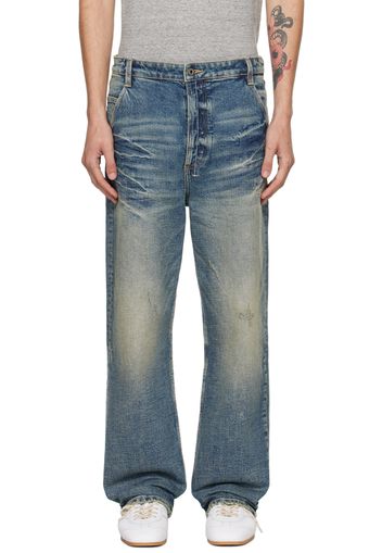 Fax Copy Express Blue Workers Jeans