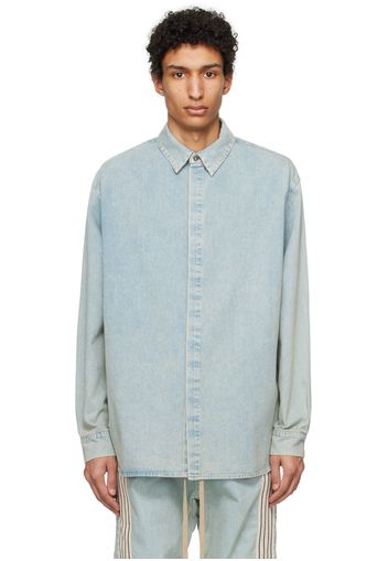 Fear of God Blue Faded Denim Shirt