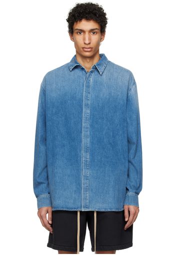 Fear of God Blue Faded Denim Shirt