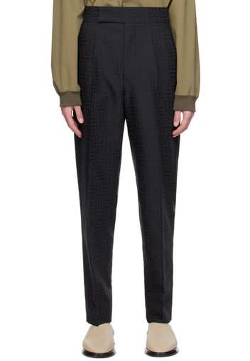 Fear of God Black Jacquard Trousers