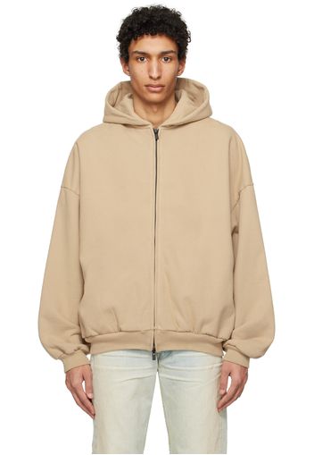 Fear of God Beige Full Zip Hoodie