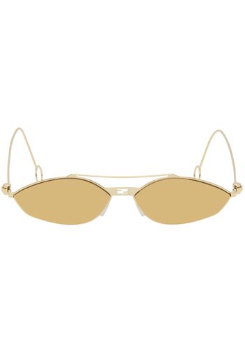 Fendi Gold Baguette Sunglasses