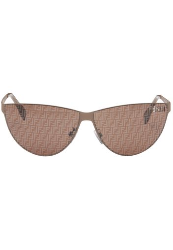 Fendi Brown Cutout Sunglasses