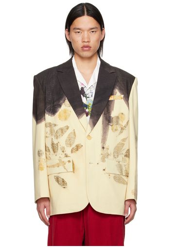 Feng Chen Wang Off-White Plant-Dyed Blazer