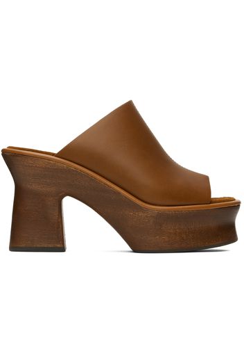 Ferragamo Brown Samanta Heeled Sandals