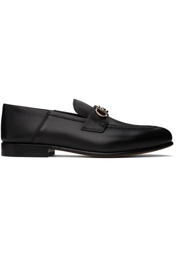 Ferragamo Black Ottone Loafers